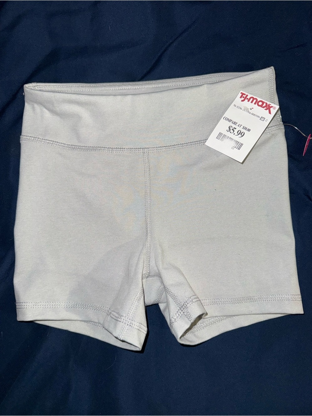 90 Degree By Reflex Light Gray High-Rise Bike Shorts
